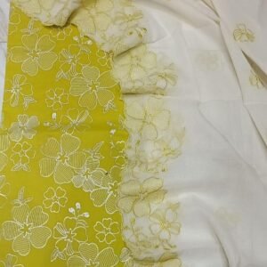 Lime Blossom Organza